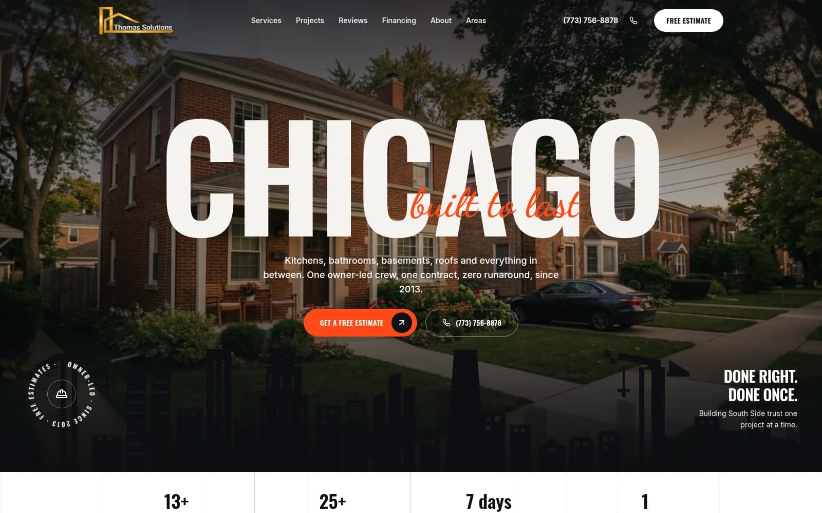 Thomas Solutions website built by RevCore